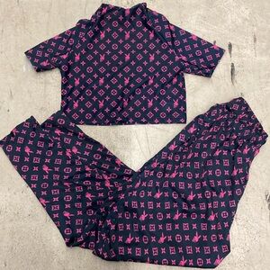 LV playboy top and pant set